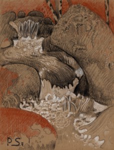 Rochers d'Huelgoat ( recto ); Études d'arbres ( verso )