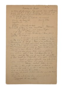 Racontars de Rapin. Manuscrit autographe signé, daté " Septembre 1902. Atuana ".