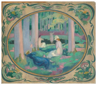 Dans la forêt (carton de tapisserie)