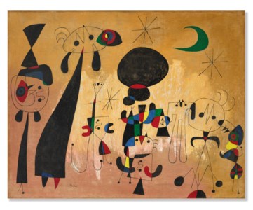 Joan Miró, Peinture (Femmes, lune, étoiles)