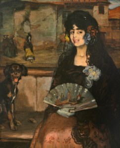 Gitana (con Guantes) con Perro
