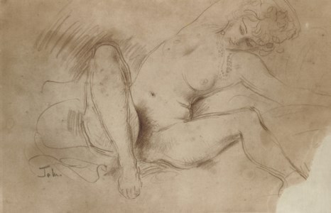 Study of a female nude ( recto ); Standing nude ( verso )