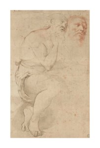 Saint Jerome ( recto ); Sketches ( verso )