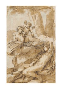 Selene finding the sleeping Endymion