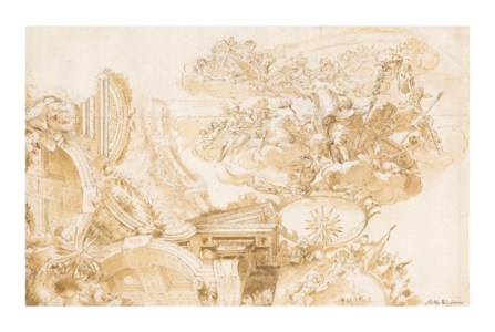 The Apotheosis of Romulus: design for a ceiling decoration