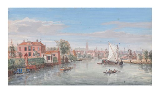 A view of Amersfoort from the Eem river