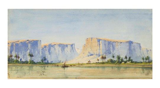 A view of the river Nile near Qena, Egypt