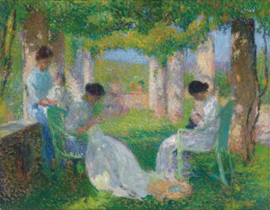 Henri Martin, Couture sous la grande pergola (formant treille au flan sud du parc de Marquayrol)