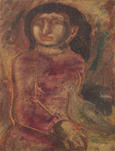 Woman with Dove