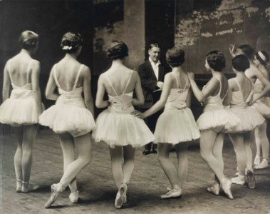 Opera de Paris, ballet master and his students, 1930