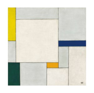 Georges Vantongerloo, Composition dans le carré avec couleurs jaun e- ver t- bl e u - indig o- orangé