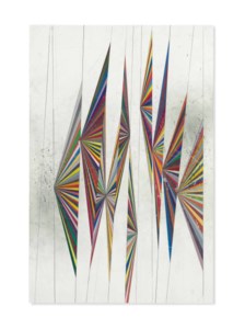 Mark Grotjahn, Untitled (Colored Butterfly White Background 10 Wings 527)