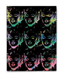 Andy Warhol, Nine Multicolored Marilyns (Reversal Series)