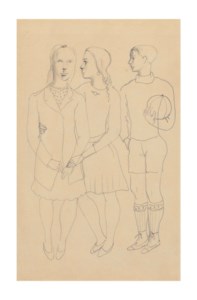 Three Children with a Ball