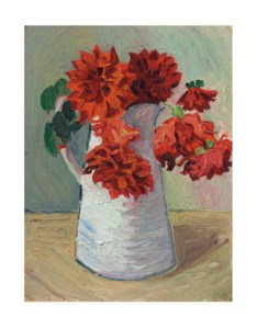 Dahlias in a Jug