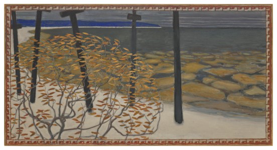 Akseli Gallen-Kallela, Autumn - Five Crosses: A preliminary work for the fresco in the Jusélius Mausoleum
