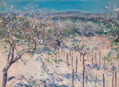 Verger aux pommiers en fleurs, Colombes
