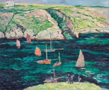Bateaux à Port-Goulphar, Belle-Ile en mer