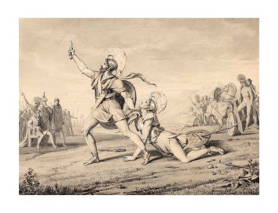 Ancient battle scene