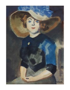 Elegant lady with hat