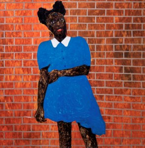 Amoako Boafo, Blue Girl and Bricks