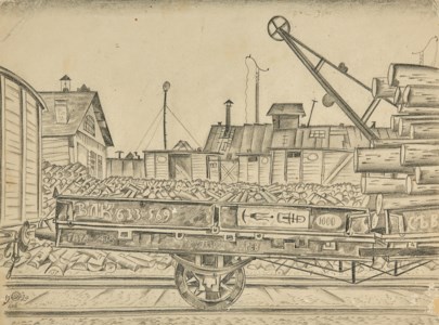 Dno station; and View of Elm Street and St Yeghiche Armenian Church, Chelsea, London