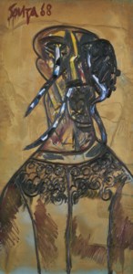 Francis Newton Souza, St. Stephen (Homage to Stephen Spender)