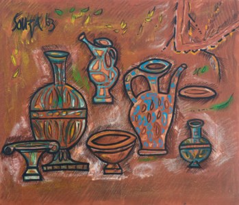 Francis Newton Souza, Still Life in Red