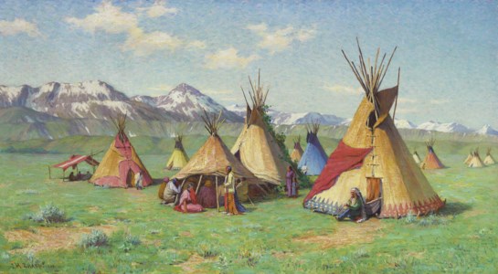 Joseph Henry Sharp, The Medicine Teepee
