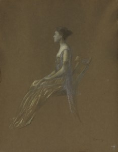 Seated Lady in a Yellow Dress