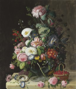 Severin Roesen, Still Life, Vase of Flowers