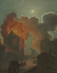 A Fire in Boston by Moonlight