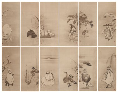 Hermits, Zen Priests, birds and animals