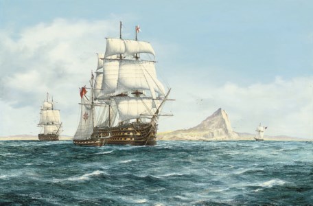 H.M.S. Victory off Gibraltar