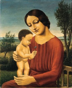 Landschaft mit Mutter und Kind
