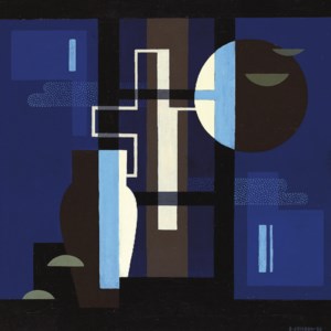 Kors mot Blatt - Plankomposition 8 (Cross against blue - Composition 8)