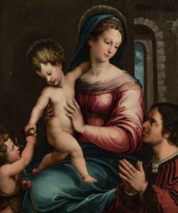 The Madonna and Child with the Infant Saint John the Baptist and a donor
