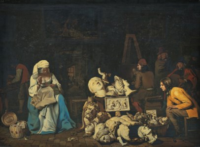 Michael Sweerts, The Artist’s Studio with a Seamstress