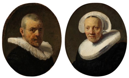 Rembrandt van Rijn, Portrait of Jan Willemsz. van der Pluym (c.1565-1644), bust-length; an­d Portrait of Jaapgen Carels (1565-1640), bust-length