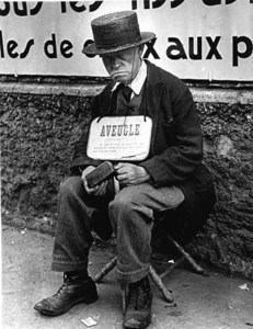 Blind Man in Front of Billboard, Paris (1933-38)