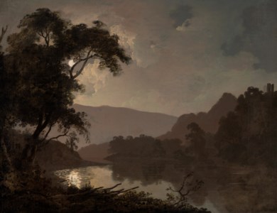 A moonlit landscape