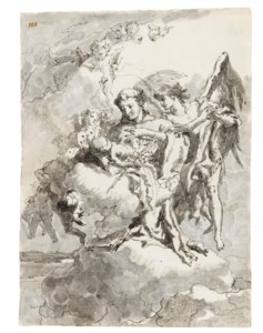 Saint Anthony of Padua with the Christ Child in glory with angels
