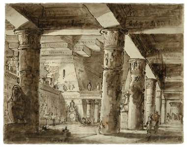 The Interior of an Egyptian Temple