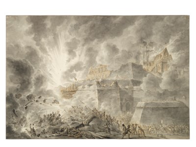 The siege of a fortified city