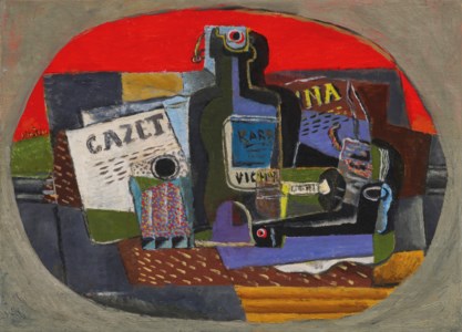 Bouteille et journal