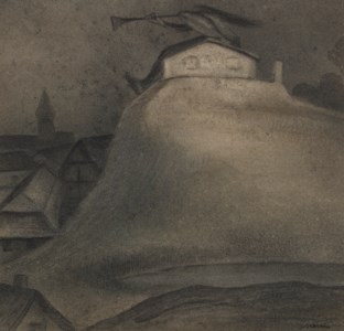 Ungeheuer auf dem Hü gel (Teufel mit der Posaune)