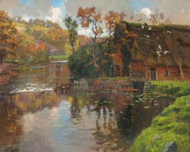 Cottage by a Stream