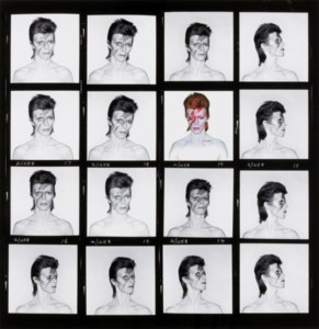 David Bowie, Aladdin Sane, Contact Sheet, 1973