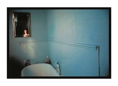 Self-Portrait in Blue Bathroom, London, 1980