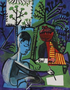 Pablo Picasso, Claude et Paloma dessinant